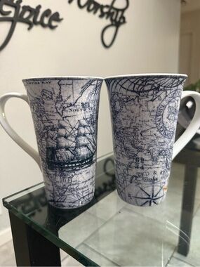 These mugs are part of the Due North collection by 222 Fifth (PTS)